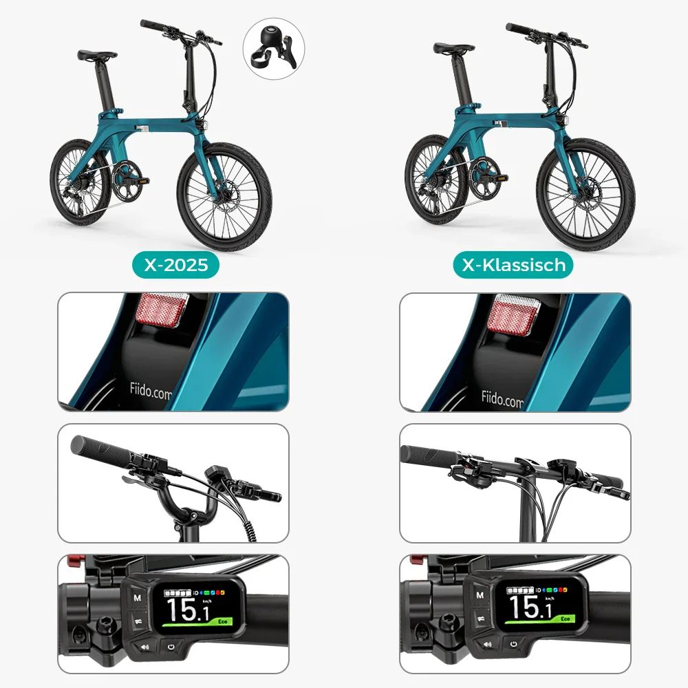 Fiido X Klapprad E-Bike mit Drehmomentsensor - Image 4